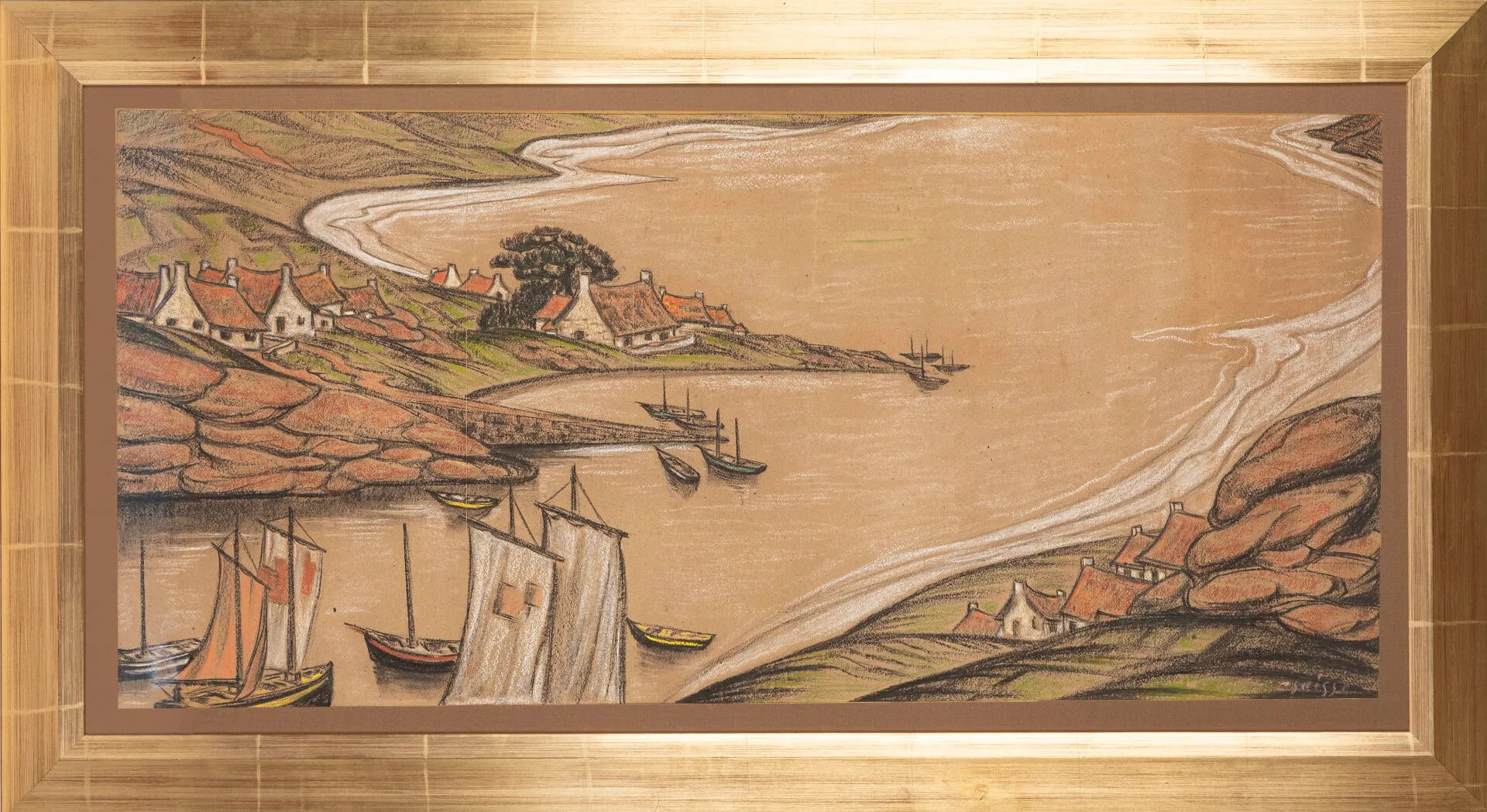 Ria sur l'atlantique, vers 1923.